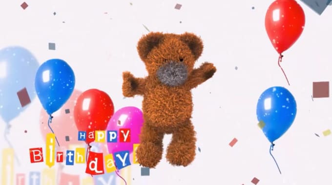 I will create a funny happy birthday video greetings