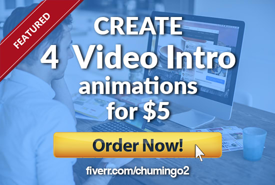 I will create amazing animated logo intro videos for youtube