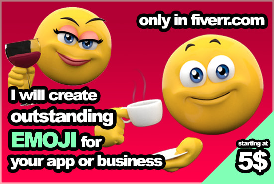 I will create professional emojis for your app or business