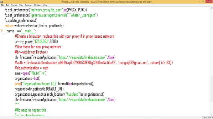I will create python application for you