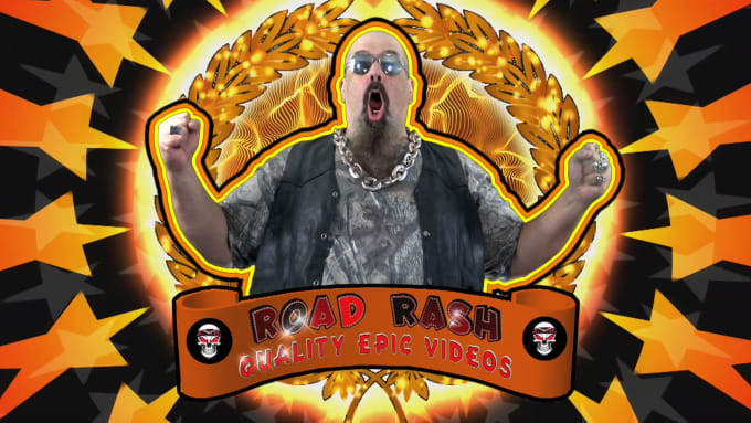 I will deliver an epic video  as a pissed off outlaw biker