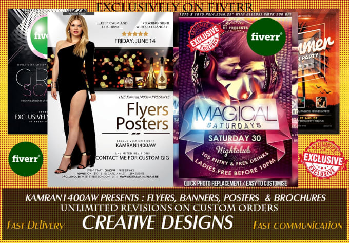 I will design an amazing flyer, brochure and poster in 24 hours