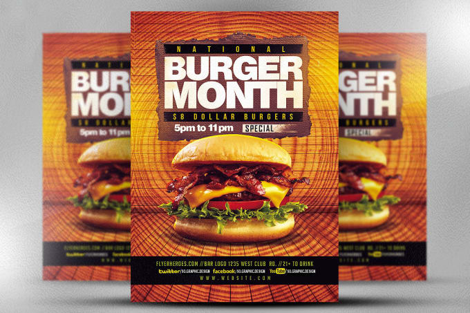 I will design an amazing  restaurant menu, food, poster,menu flyer