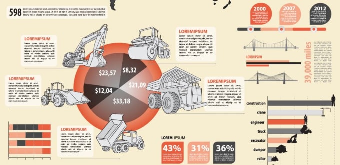 I will design infographics for you