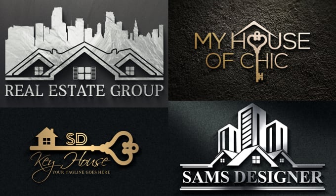 I will design modern,unique real estate  logo