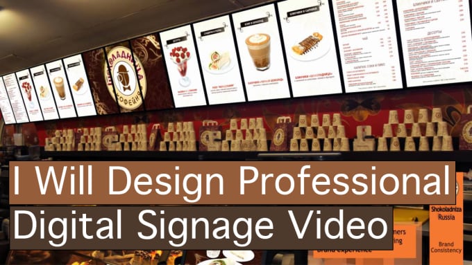 I will design Professional and Creative Digital Signage Video