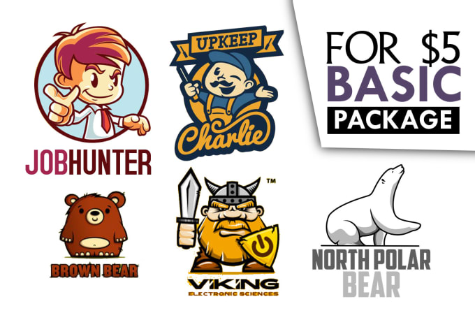 I will design professional cartoon logo