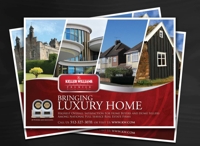 I will design real estate  flyer, poster, brochure and postcard