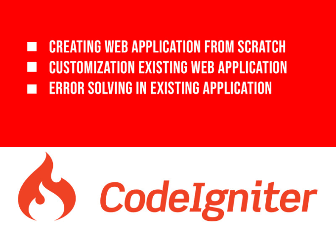 I will develop or customize codeigniter application