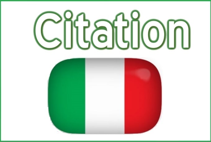 I will do 42 italian geo targeted citation