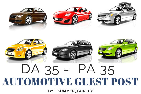 I will do automotive guest post on automotive blog seo dofollow backlinks service