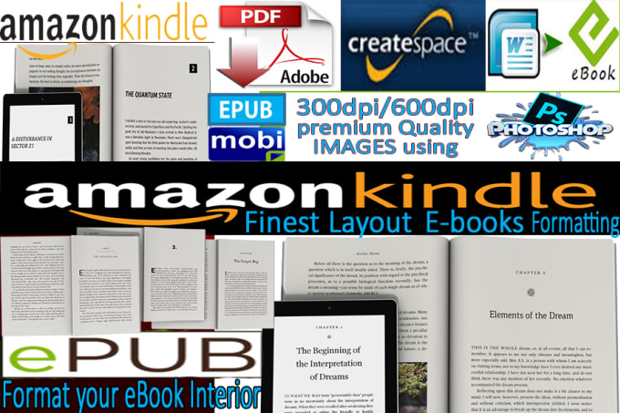 I will do book formatting, book formatting, kindle formatting, KDP book