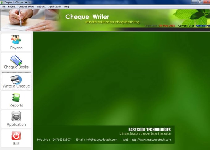 I will do cheque writer software solution