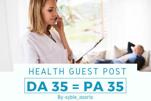 I will do health guest post on health and fitness blog white hat seo backlinks