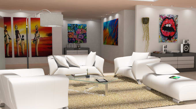 I will do Interior design rendering