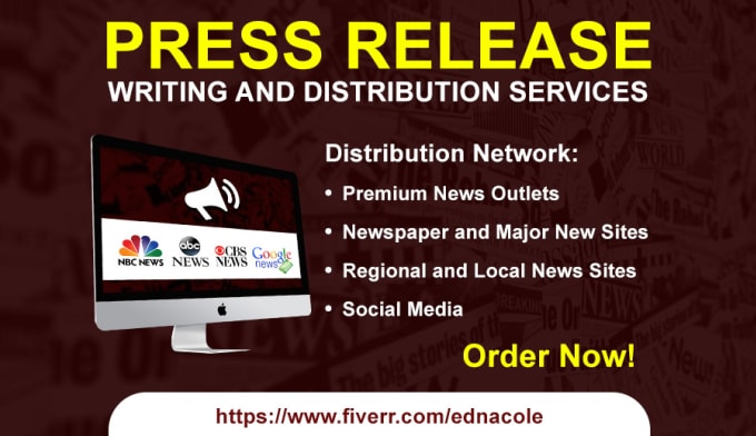 I will do press release writing and press release distribution