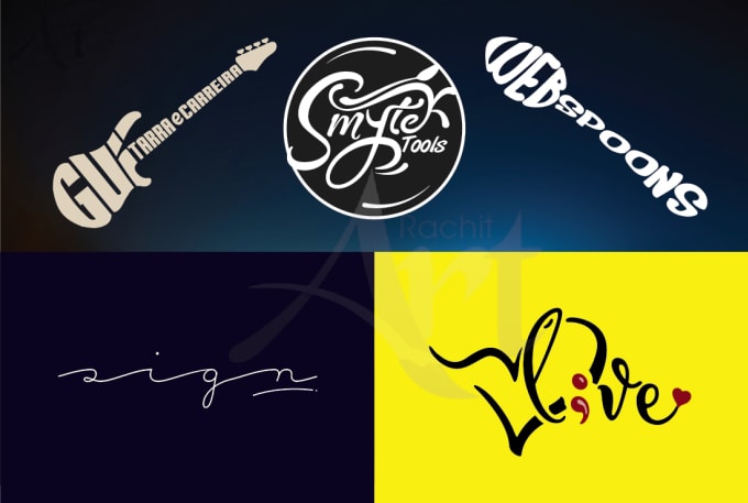 I will do textual and signature logo