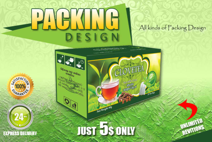 I will do your packing and  label design