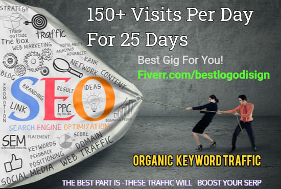 I will drive google organic search traffic using keywords