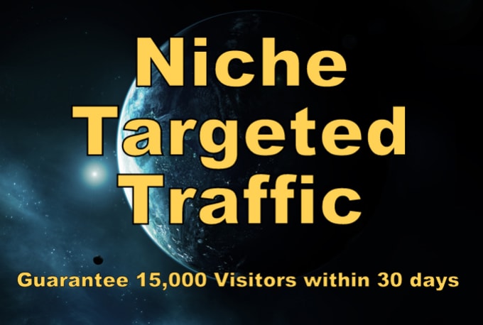 I will drive niche based traffic to your website