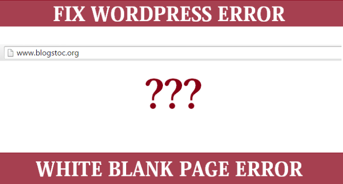 I will fix wordpress white screen of death