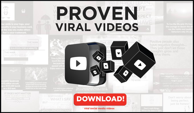 I will give you 3 branded viral videos