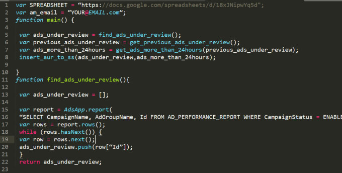 I will help you with SEM automation using google ads scripts