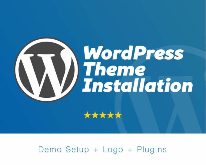 I will install wordpress theme and import demo