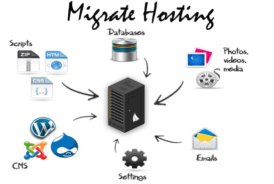 I will migrate a website from one hosting to new hosting