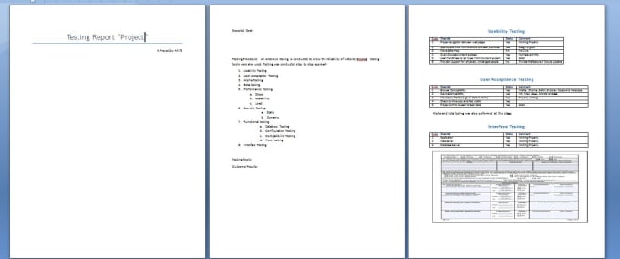 I will perform testing and QA