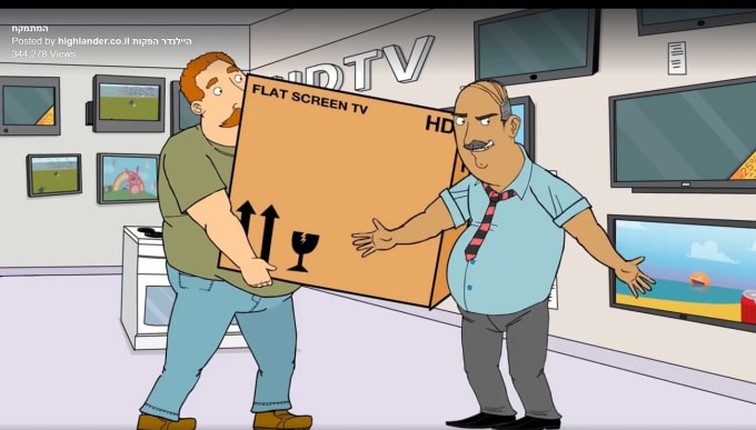 I will produce a customized animated video commercial