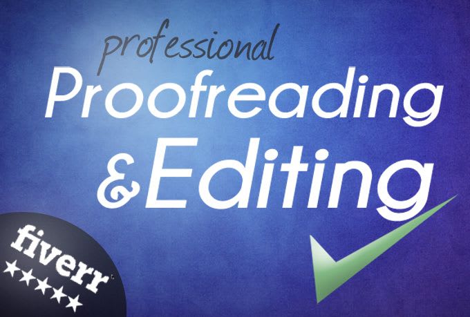I will proofread your paper, script, or text