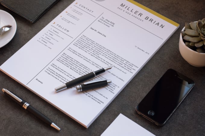 I will rewrite, create and design your resume, cv, cover letter and linkedin profile