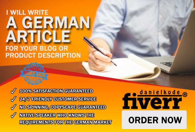 I will write a german article seo optimated to rank you high