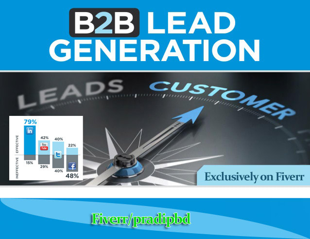 I will b2b lead generation targeted email list, GEO targeted lead prospectingb2b lead
