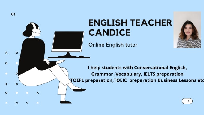 I will be your online english teacher
