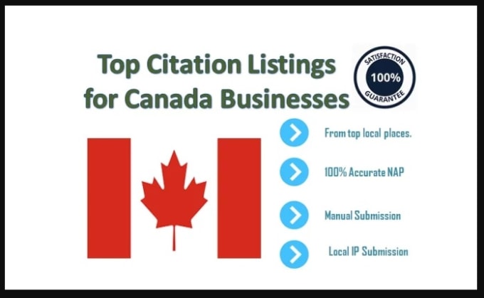 I will build 20 canada local citation manually in 12 hour