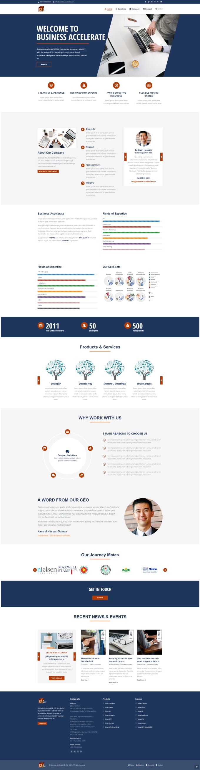 I will build beautiful websites with popular wordpress cms
