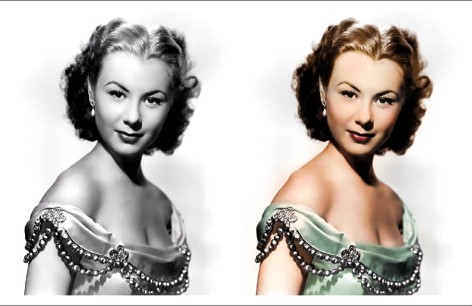I will convert black and white image to color