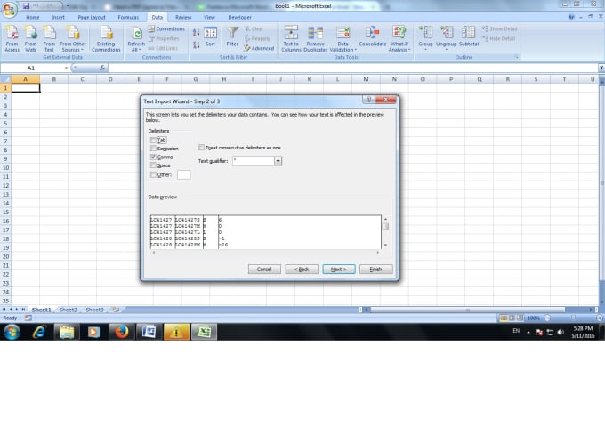 I will convert txt or csv to editable docx or xlsx
