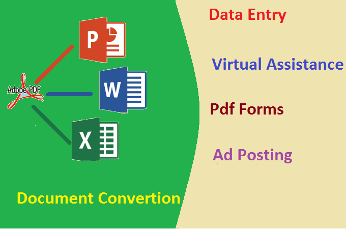 I will convert, type, format pdf to and from microsoft office