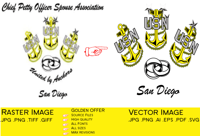I will convert your logo,images,raster to vector between 2h and 4h