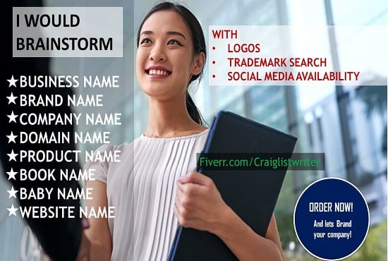 I will create 10 creative business name, company name, brand name