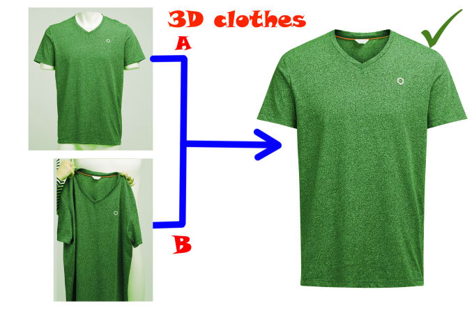 I will create 3d clothes for you