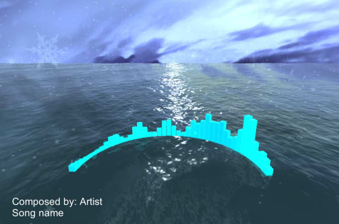 I will create a 3D music visualizer for your song