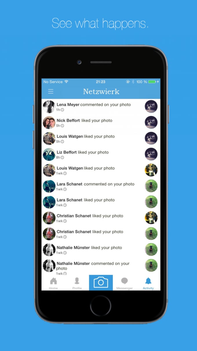 I will create a IOS social network app