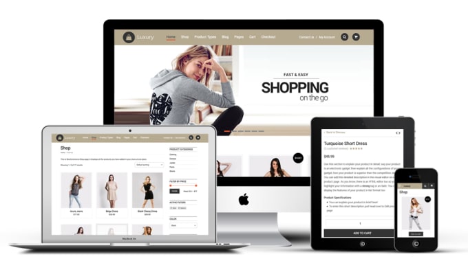 I will create a stunning wordpress ecommerce website