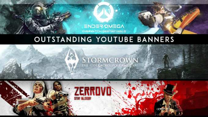 I will create an outstanding youtube banner and avatar