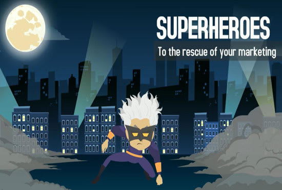 I will create animated superhero 2d video