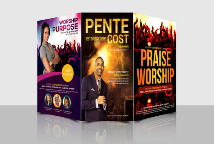 I will create inspirational church flyer design